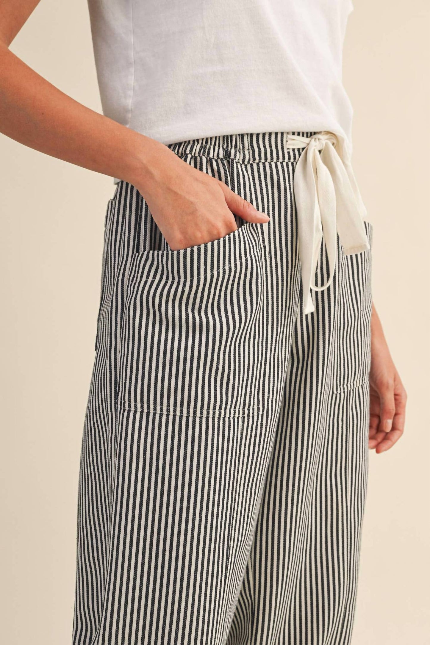 &Merci - Striped Wide Leg Pants