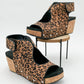 Corkys Footwear - Women's Frisky Faux Suede Leopard Wedges