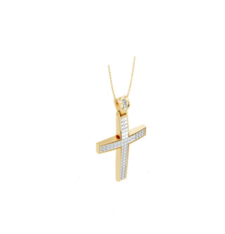 Aamiaa - Women's Natural Diamond Cross Pendant