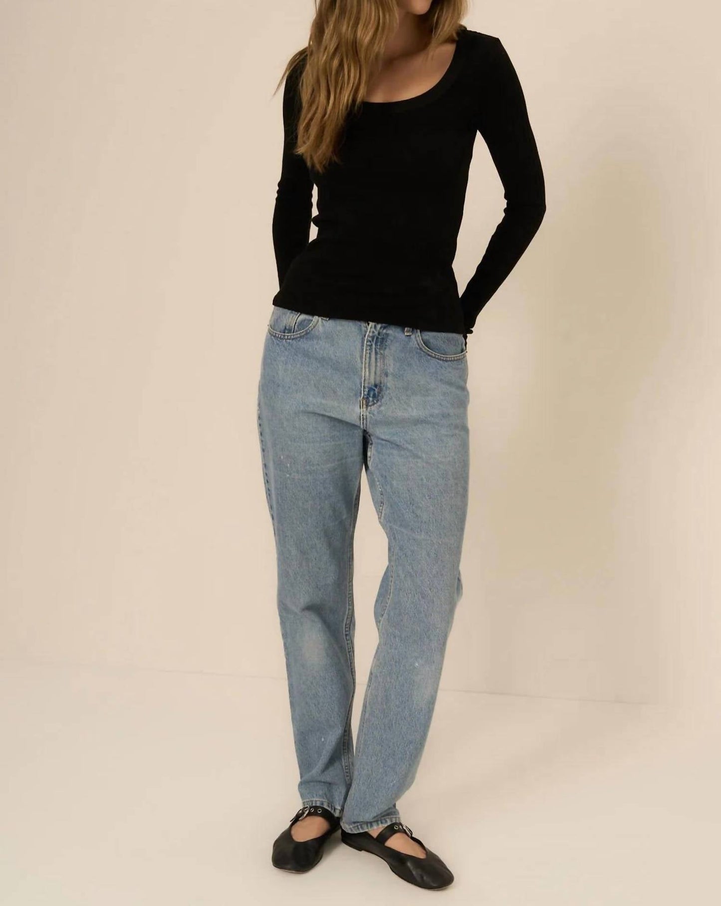 Project Social T - What’s The Scoop Ribbed Longsleeve Top