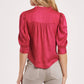 Another Love - Nima Ruffle Neck Button Up Blouse