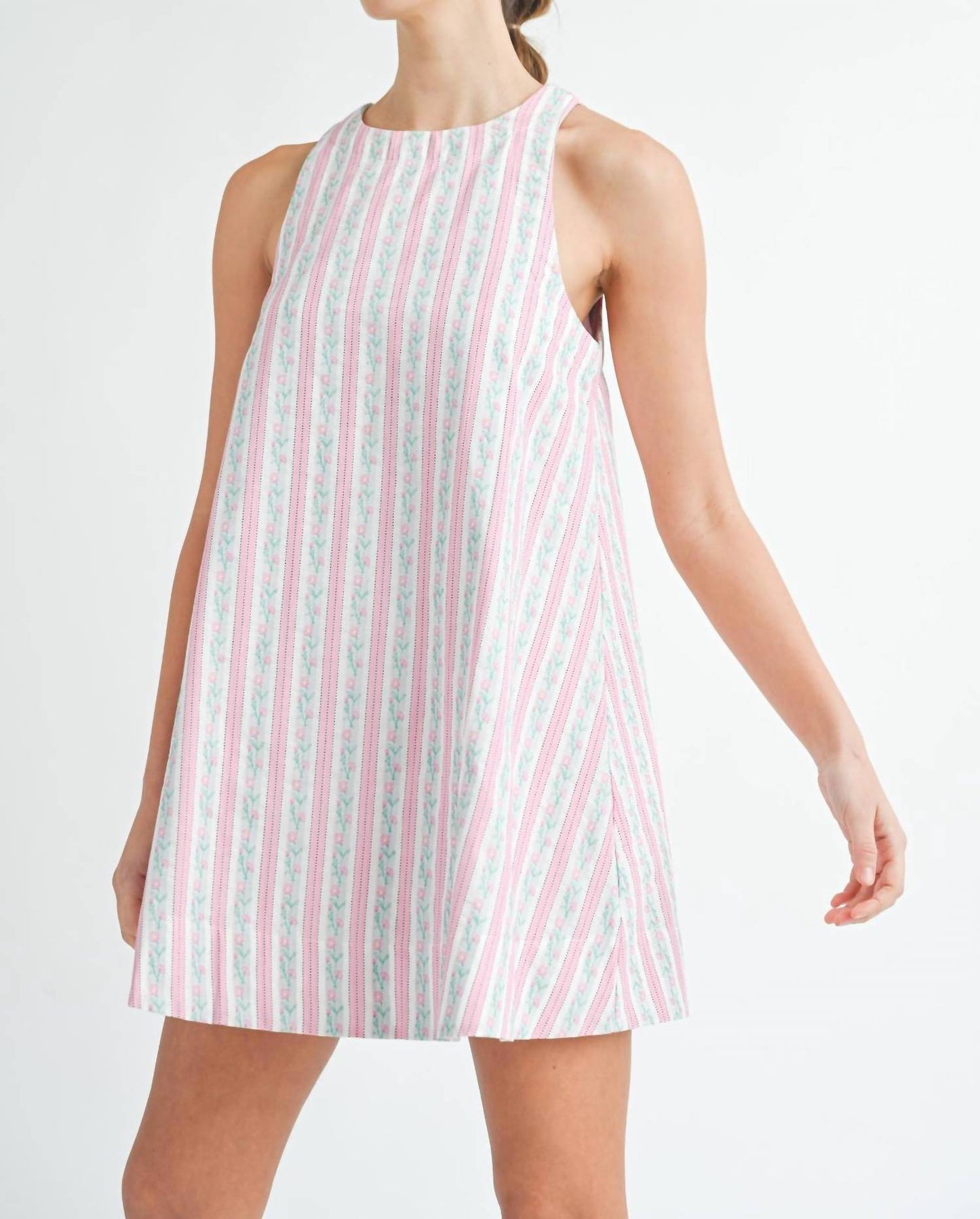 Mable - Patchwork Mini Dress