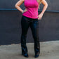 Frank Lyman - Mock Knit Sweater Top