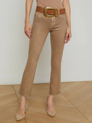 L'Agence - Tati High Rise Cropped Micro Boot Jean