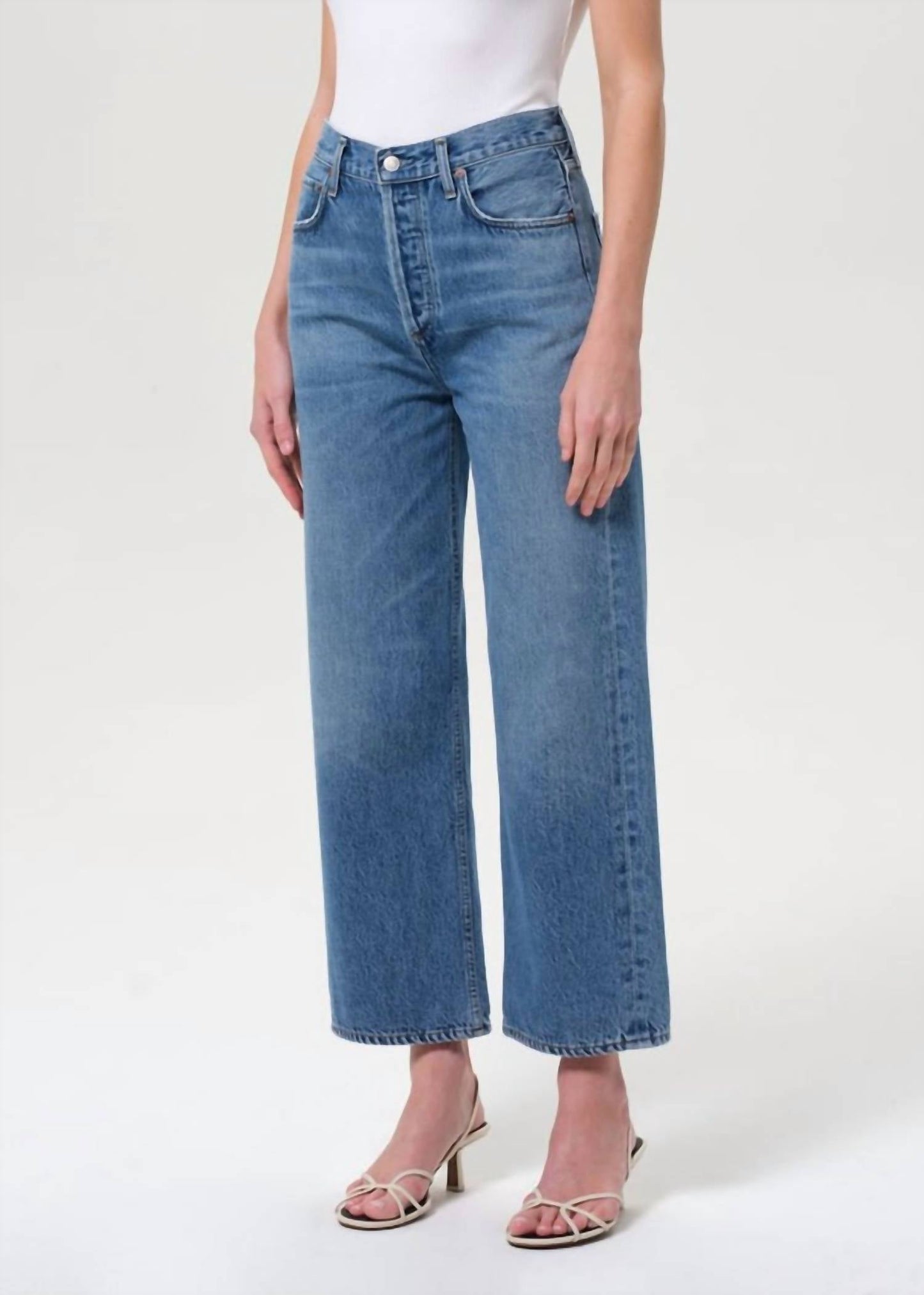 Agolde - Ren Cropped Wide Leg Jean