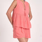 Elan - Peplum Gauze Tank