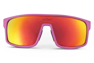 Far Out Sunglasses - Polarized Retros Pink Lens