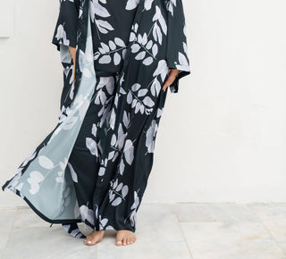 Isayes - Floral Maxi Robe - Plus