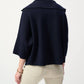 Joseph Ribkoff - Zip Front Dolman Sleeve Boxy Sweater