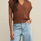 Z Supply - Lauden Crochet Polo Top