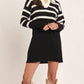 Able - Stripe Collared Mini Sweater Dress