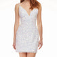 Ashleylauren - V-neck Cocktail Dress