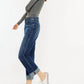 Kancan - High Rise Cuffed Straight Leg Jean