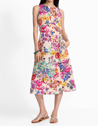 Johnny Was - Women's Evalon Linen Chevron Tank Dress