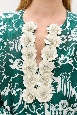 Oroton - Garden Toile Tunic Maxi Dress