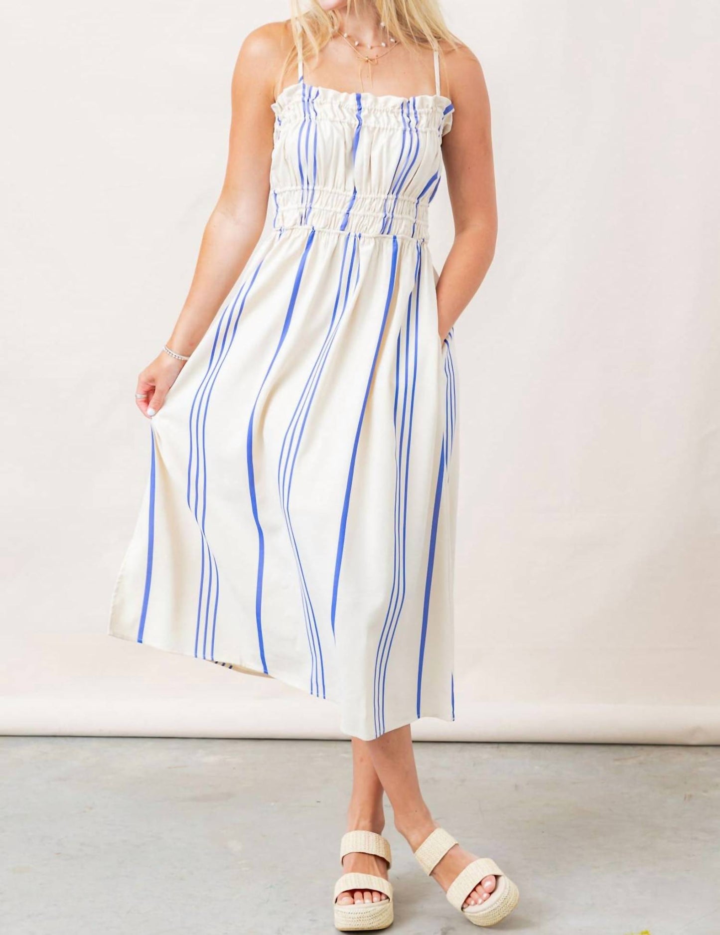 Steve Madden - Oceanne Striped Midi Dress
