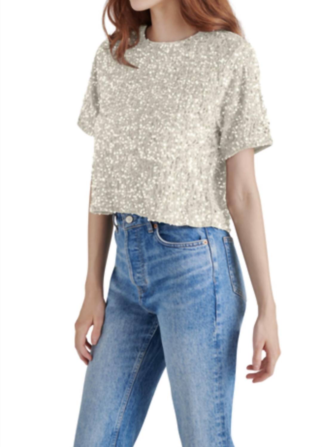 Steve Madden - Cressa Sequin Crewneck Top