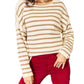 Double Take - Chic Striped Boat Neck Sweater