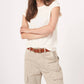 Repeat Cashmere - Lyocell-cotton Blend Cap Sleeve Tee