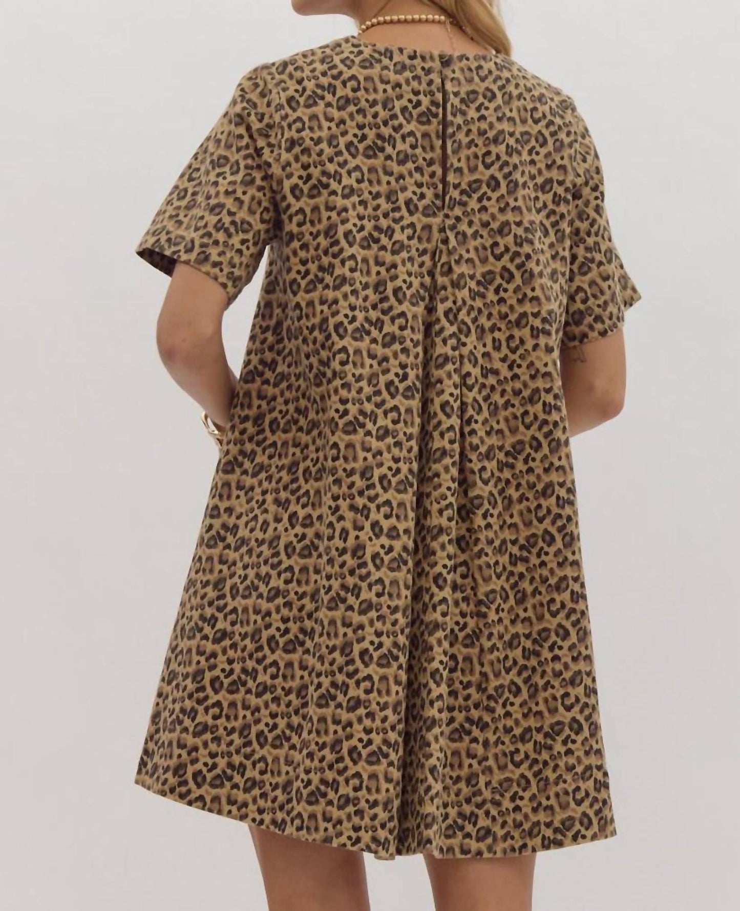 Entro - Fabulously Wild Leopard Swing Mini Dress