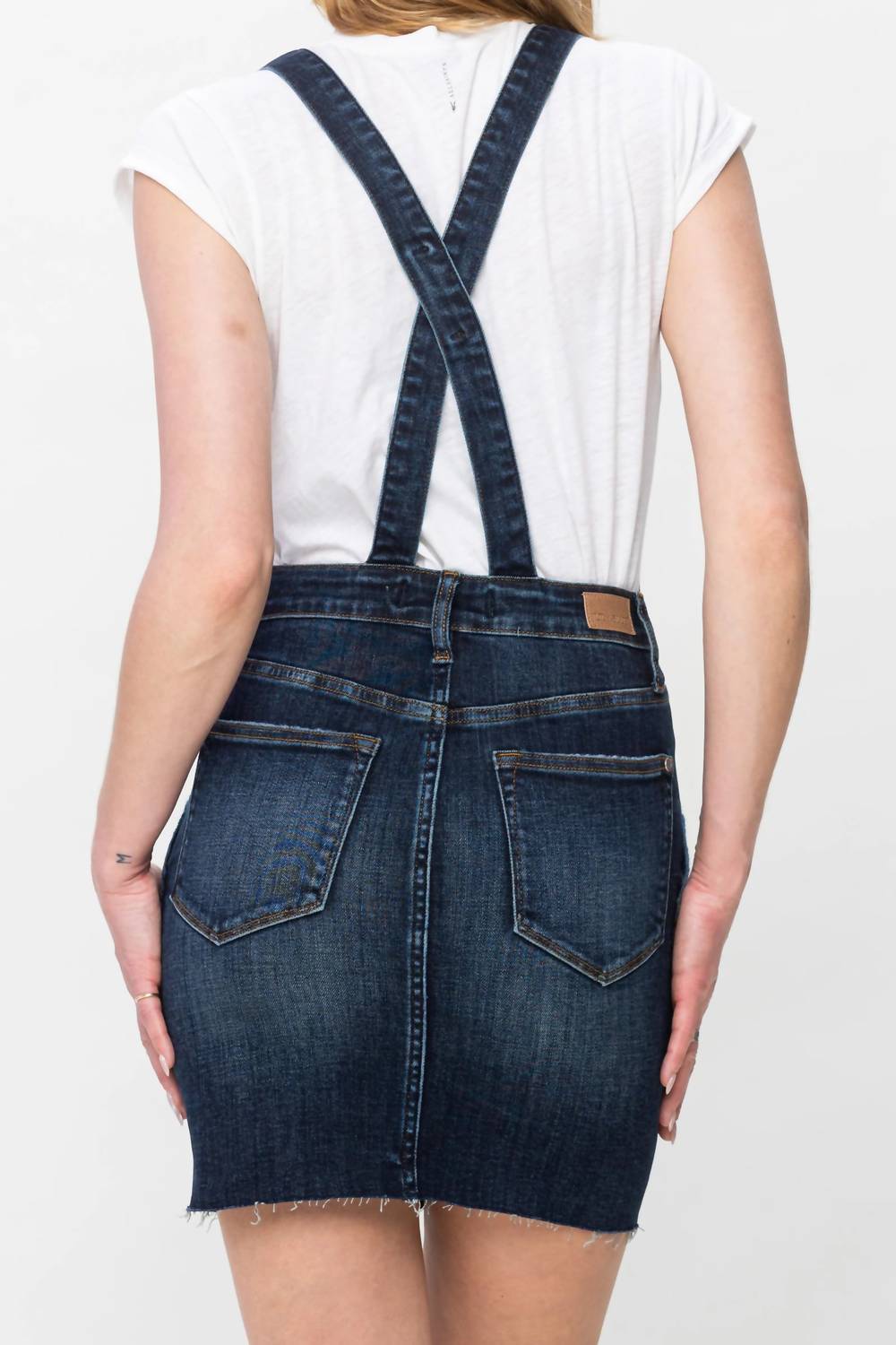 Judy Blue - High Waist Denim Overall Skirt