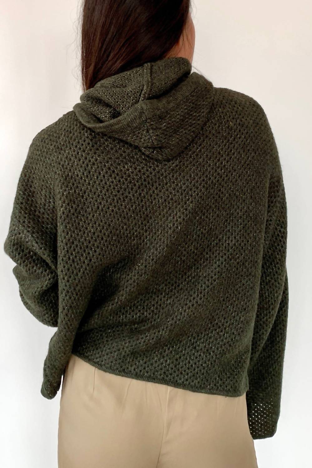 124 Voltaire - Cozy At Home Knit Hoodie