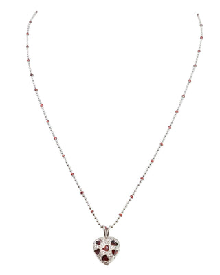 Hidalgo - Women's Enamel Hearts Necklace