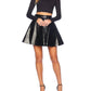 Susana Monaco - Croc Embossed Faux Leather Mini Skirt