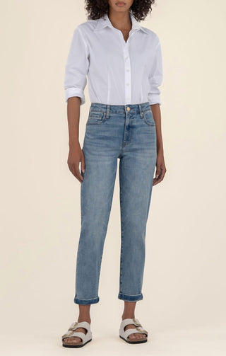 Kut From The Kloth - Sienna Baggy Boyfriend Cropped Jeans