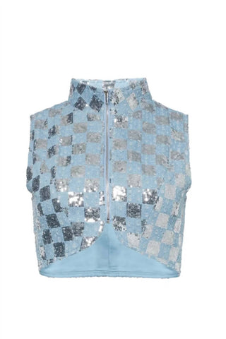 Amylynn - Paloma Denim Crop Vest