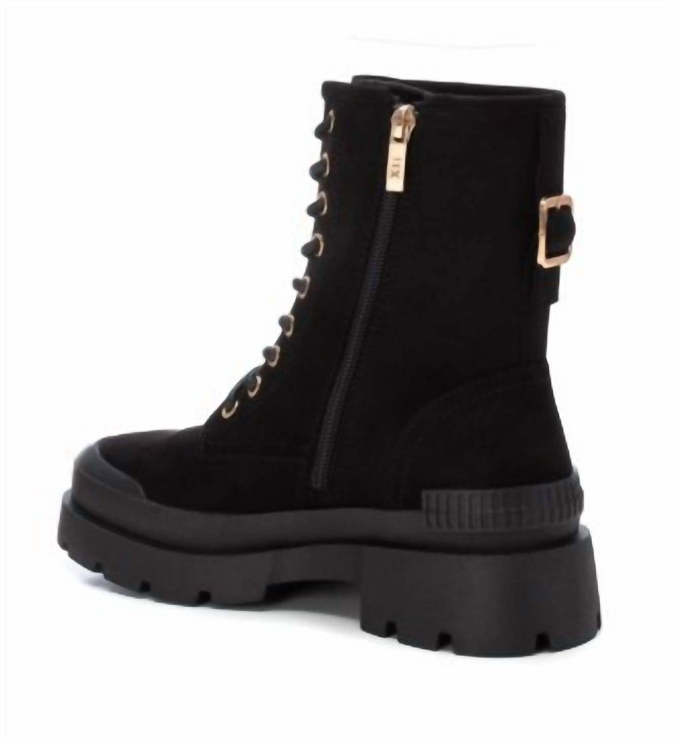 Xti - Women's Suede Lace-Up Booties