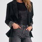 Elan - JACKET WITH RHINESTONE SLEEVE DETAIL
