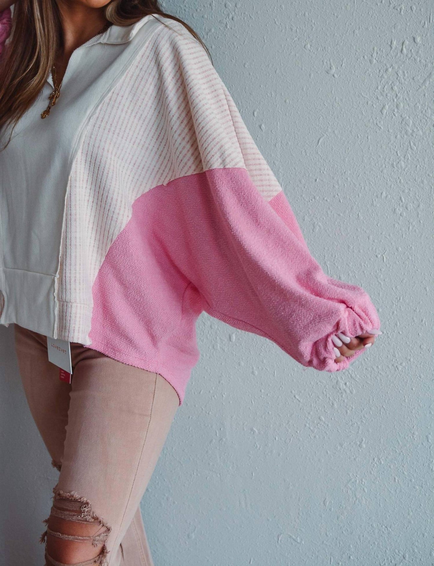 Bucketlist - Kenzie Collared V-neck Top