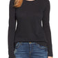 Caslon Women's Black Long Sleeve Crewneck T-Shirt Size X-Large