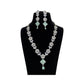 Zaalima Fashion - Women's Silver Plated Mint Green Designer Cz Cubic Zirconia