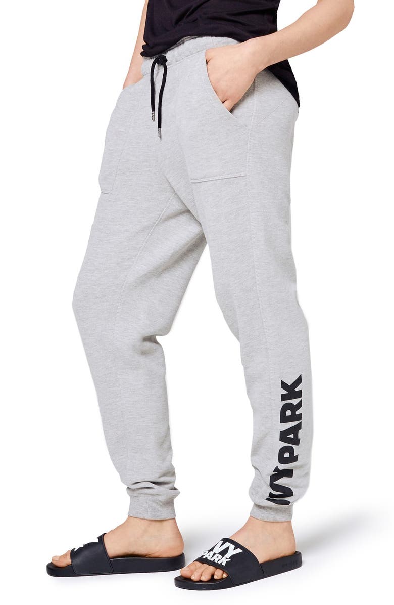 Women's Ivy Park Logo Slim Leg Jogger Pants Size X-Small - Grey