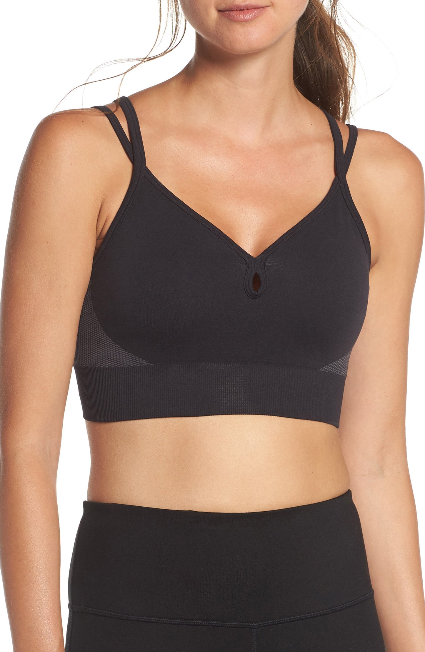 Zella Women's Black Body Rhythm Sports Bra Size Medium