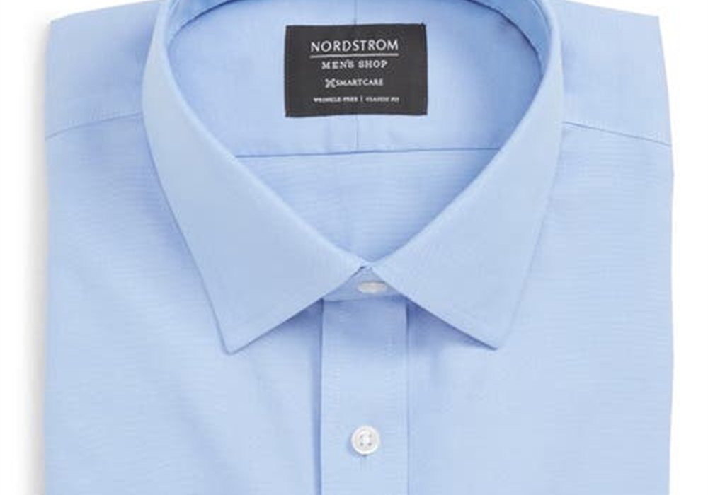 Nordstrom Smartcare&Trade; Classic Fit Solid Dress Shirt In Blue Hydrangea Size 20 38