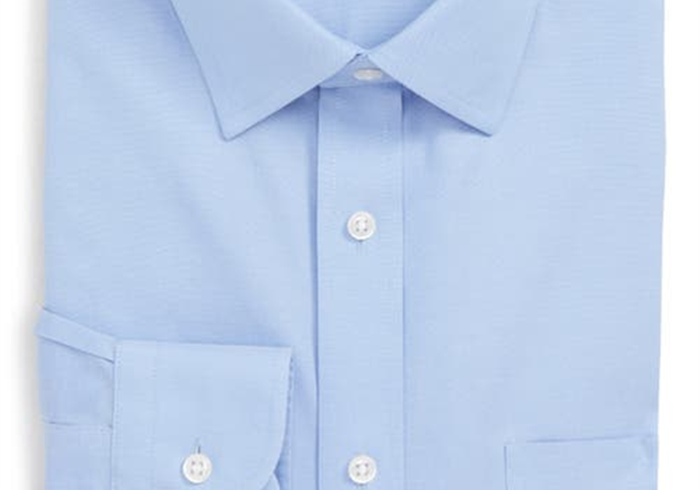 Nordstrom Smartcare&Trade; Classic Fit Solid Dress Shirt In Blue Hydrangea Size 20 38