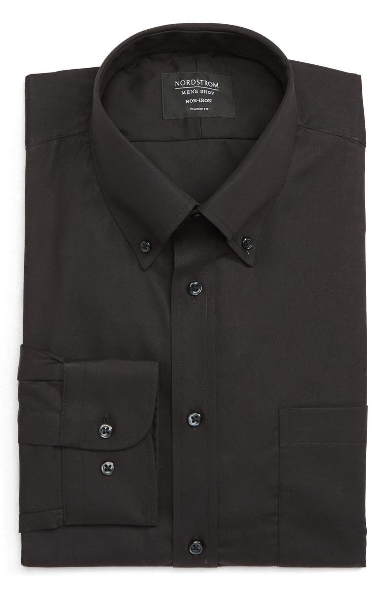 Nordstrom Men's Shop Classic Fit Non-Iron Dress Shirt In Blue Azurite Size 20 - 38