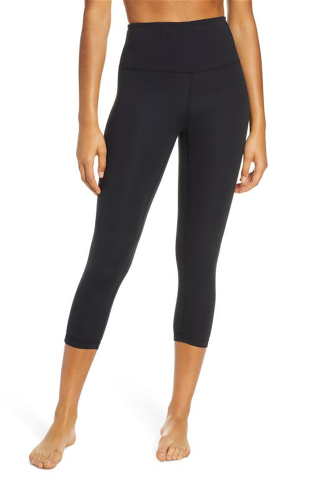 Zella Studio Lite Crop Leggings In Black At Nordstrom Size Small