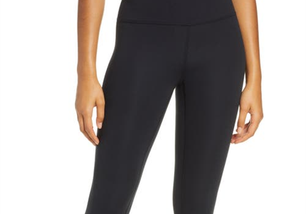 Zella Studio Lite Crop Leggings In Black At Nordstrom Size Small