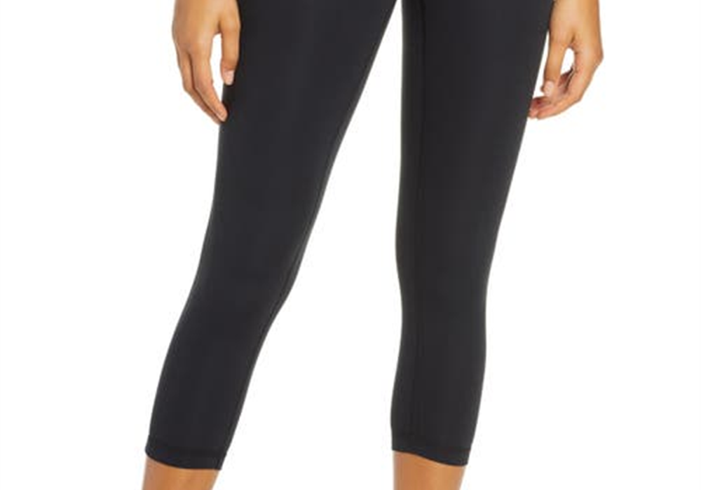 Zella Studio Lite Crop Leggings In Black At Nordstrom Size Small