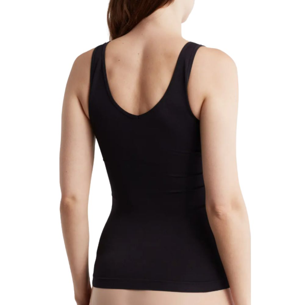 Halogen Women's Black Wide Scoop Neck Sleeveless Tank Top Size Small