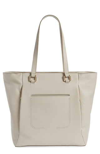 Nordstrom Olivia Core Leather Tote Beige