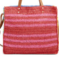 Bp. Stripe Straw Tote Blue
