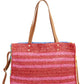 Bp. Stripe Straw Tote Blue