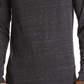 Abound Heathered Henley Top In Grey Charcoal White Nep Size Large