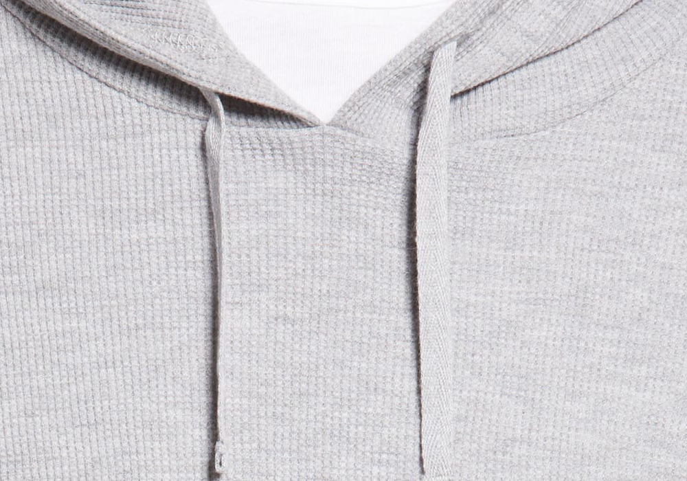 Bp. Large Grey Heather Cotton Blend Thermal Hoodie
