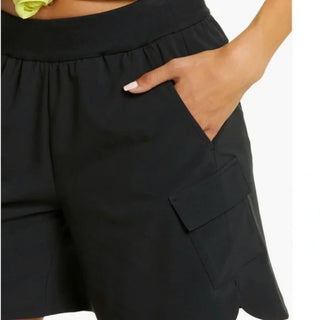 Zella Women's Black Getaway Bermuda Shorts Size Small